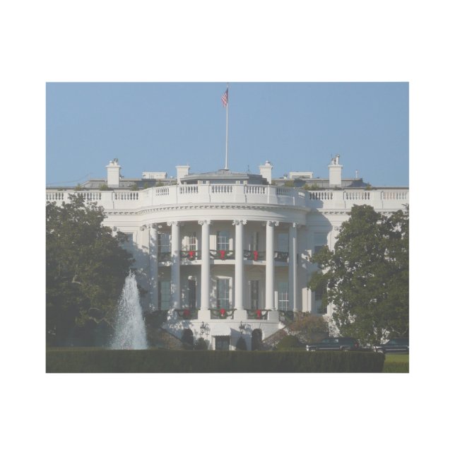 Christmas White House for Holidays Washington DC Gallery Wrap (Front)