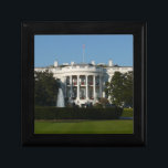 Christmas White House for Holidays Washington DC Gift Box<br><div class="desc">This time of year, the White House is decorated for Christmas. In this picture, you can see the pretty wreaths and garlands hung on all the balconies. Check out our store for more pictures of the holidays in Washington DC. This picture is also featured as the widescreen wallpaper "Christmas White...</div>
