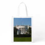 Christmas White House for Holidays Washington DC Grocery Bag
