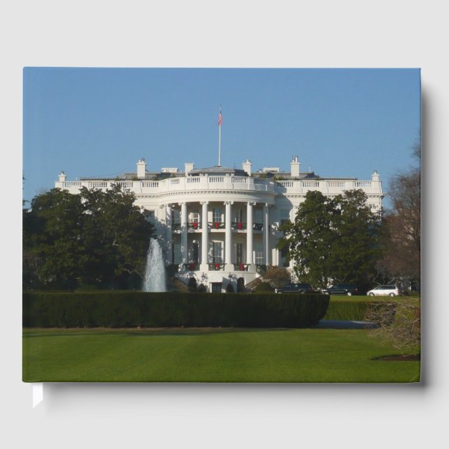 Christmas White House for Holidays Washington DC Guest Book (Front)