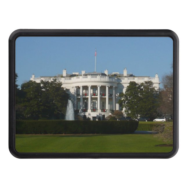 Christmas White House for Holidays Washington DC Hitch Cover (Front)