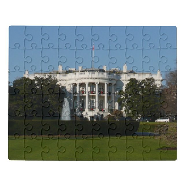 Christmas White House for Holidays Washington DC Jigsaw Puzzle (Puzzle Horizontal)