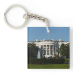 Christmas White House for Holidays Washington DC Keychain