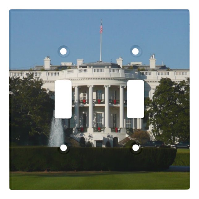 Christmas White House for Holidays Washington DC Light Switch Cover (Front)