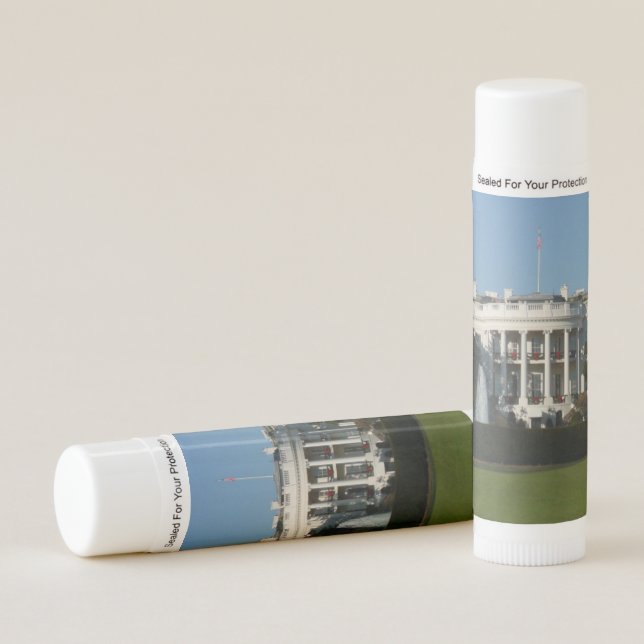 Christmas White House for Holidays Washington DC Lip Balm (Front)