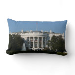 Christmas White House for Holidays Washington DC Lumbar Pillow