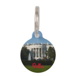 Christmas White House for Holidays Washington DC Pet ID Tag