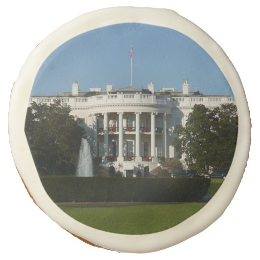 Christmas White House for Holidays Washington DC Sugar Cookie (Front)
