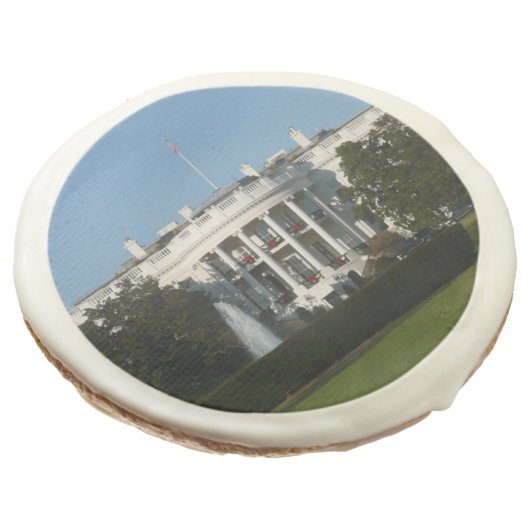 Christmas White House for Holidays Washington DC Sugar Cookie (Angled)