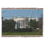 Christmas White House for Holidays Washington DC Throw Blanket
