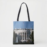 Christmas White House for Holidays Washington DC Tote Bag