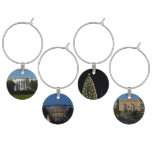 Christmas White House for Holidays Washington DC Wine Charm