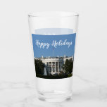 Christmas White House Glass