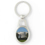 Christmas White House Keychain