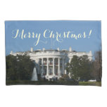 Christmas White House Pillow Case