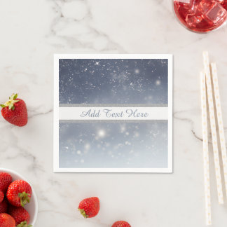 Christmas White Snowflakes Napkins