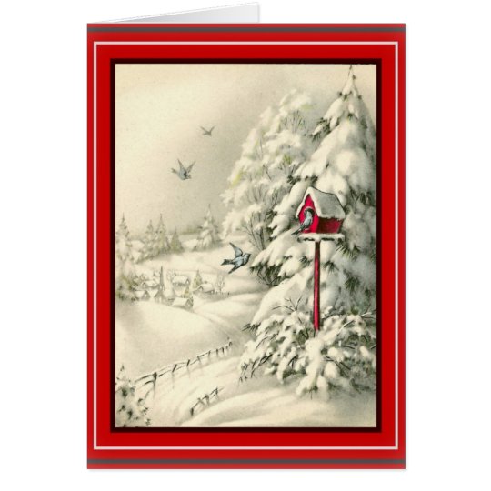 Christmas White Winter Wonderland Card