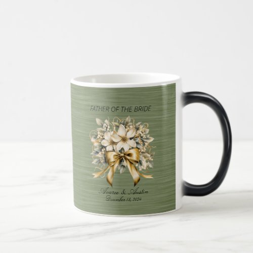 Christmas White Winterberry Father of the Bride Magic Mug