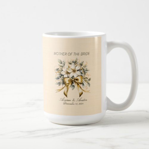 Christmas White Winterberry Mother of the Bride Coffee Mug