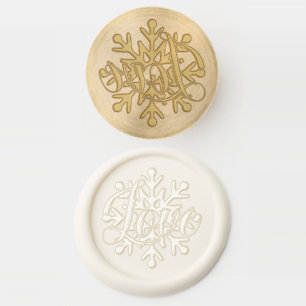 Christmas White Winterberry Wedding Invitation Set Wax Seal Stamp