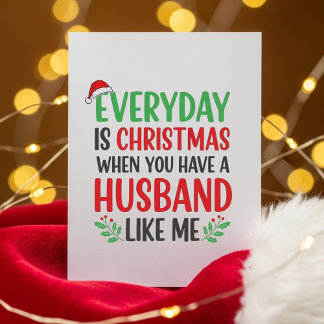 Christmas Wife Card Funny Husband Message
