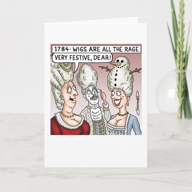 Christmas Wigs Holiday Card (Front)