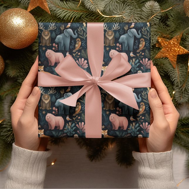 Christmas Wild Animals Wrapping Paper (Creator Uploaded)