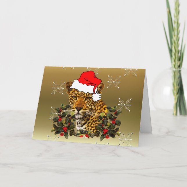 Christmas Wildcat Holiday Card (Front)