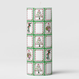 Christmas Window Display Candle Pillar