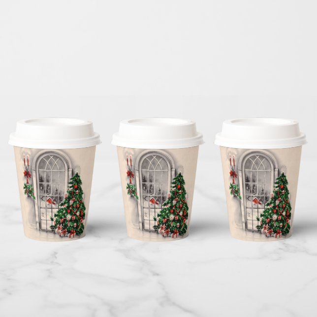 Christmas Window Lights Paper Cups (Multi)