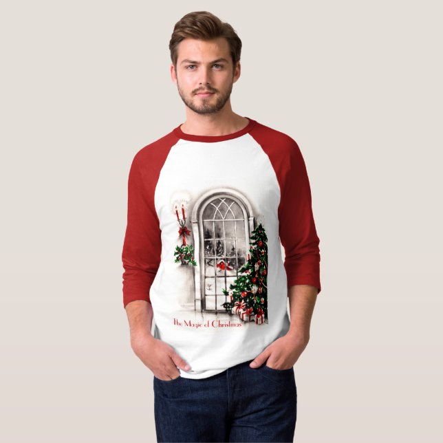 Christmas Window Mens Shirt (Front Full)
