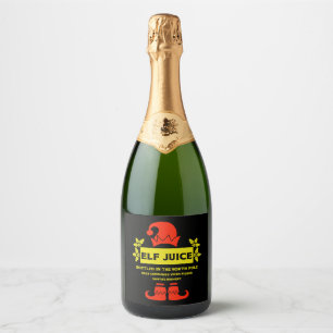 Christmas Wine And Sparkling Wine Labels