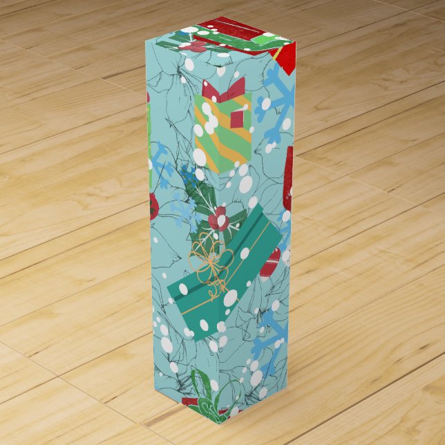 Christmas wine bottle gift boxes (Front)
