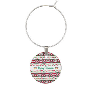Christmas Wine Charm