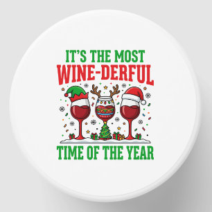 Christmas Wine-Derful Red Wine Design Mini Candle Favors