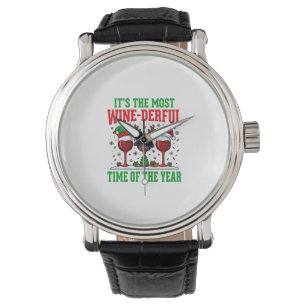 Christmas Wine-Derful Red Wine Design Watch