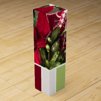 Christmas wine gift box