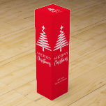 Christmas Wine Gift Box<br><div class="desc">Merry Christmas Wine Gift Box Ideal for the festive season,  You can make it your own and personalize it with your family signature or names</div>