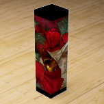 Christmas Wine Gift Box<br><div class="desc">Christmas Wine Gift Box with Red Bells and a Horn</div>