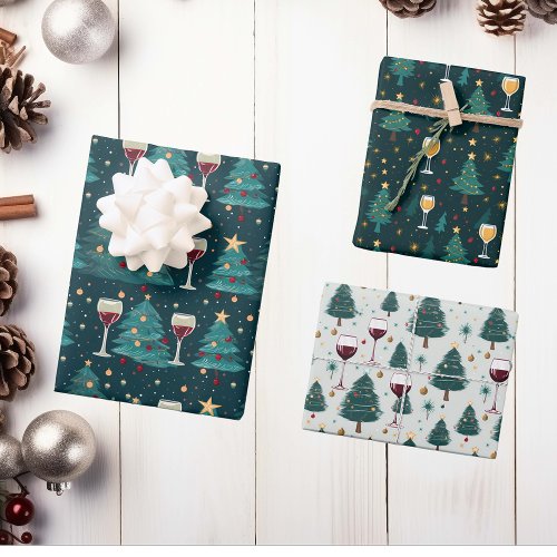 Christmas Wine Lover  Wrapping Paper Sheets