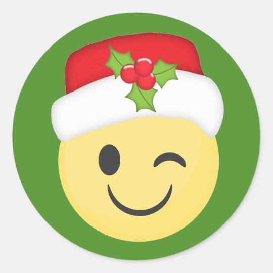 Image result for santa wink emoji"