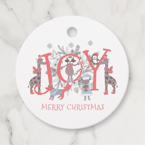 Christmas Winter Animals Holiday Favor Tags