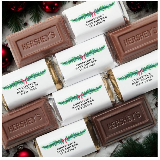 Christmas Winter Baby Shower  Hershey's Miniatures (Creator Uploaded)