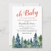 Christmas Winter Baby Shower Invitation (Front)