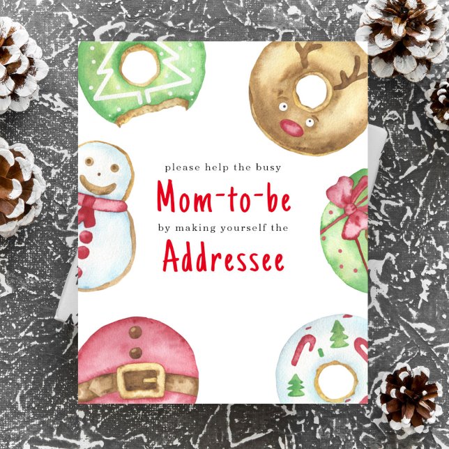 Christmas winter baby shower Mom to be addressee Poster (Creator Uploaded)