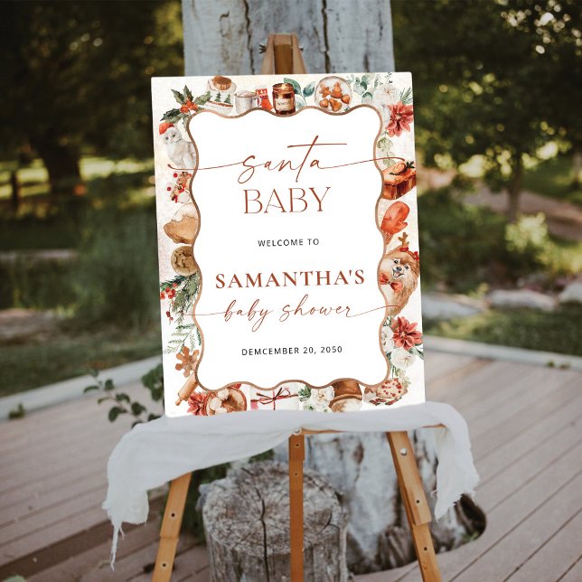 Christmas Winter Baby Shower Welcome Foam Board (Creator Uploaded)