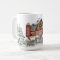 Christmas Winter Barn Snowman Trees Red Bird Snow