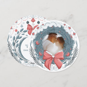 Christmas Winter Berry Personalized Photo Holiday Card