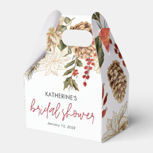 Christmas Winter Bridal Shower Favor Boxes