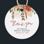 Christmas Winter Bridal Shower  Favor Tags<br><div class="desc">Christmas Winter Bridal Shower Favor Tags. Matching items available.</div>